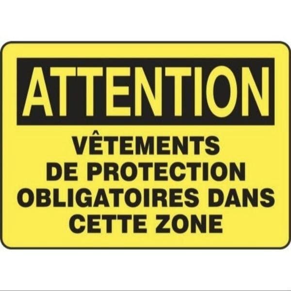 Accuform OSHA CAUTION SAFETY SIGN HEARING FRMPPA630XT FRMPPA630XT - main